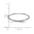 Rhodium-Plated 10K White Gold 1.2 mm Flat Polished Stackable Band Ring - View 5