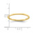 10K Yellow Gold 1.2 mm Flat Polished Stackable Band Ring - View 5