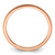 10K Rose Gold 1.2 mm Beaded Stackable Band Ring - View 2