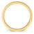 10K Yellow Gold 1.2 mm Criss-Cross Pattern Stackable Band Ring - View 2