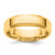 14K Yellow Gold 5.5 mm Bevel Edge Comfort Fit Wedding Band