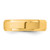 14K Yellow Gold 5.5 mm Bevel Edge Comfort Fit Wedding Band - View 3