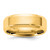 14K Yellow Gold 6.5 mm Bevel Edge Comfort Fit Wedding Band