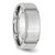 Chisel Cobalt Satin and Polished Beveled Edge 8 mm Wedding Band - View 4