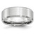 Chisel Cobalt Beveled Edge Satin 8 mm Wedding Band, Brushed