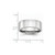 Cobalt Flat Polished 8 mm Wedding Band - View 6