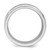 Chisel Cobalt Brushed and Polished Beveled 8 mm Wedding Band, Flat - View 2