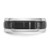 Chisel Cobalt Polished with Brushed Black Ion-Plated Grooved Center 8 mm Wedding Band, Domed - View 3