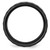 Chisel Ceramic Black Faceted 8 mm Polished Beveled Edge Wedding Band - View 2