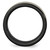 Chisel Ceramic Flat Black with 14K Gold Inlay 8 mm Polished Wedding Band - View 2