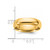 14K Yellow Gold 5.5 mm Standard Comfort Fit Wedding Band, Domed - View 4