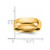 14K Yellow Gold 6.5 mm Standard Comfort Fit Wedding Band, Domed - View 4
