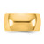 14K Yellow Gold 10 mm Standard Comfort Fit Wedding Band, Domed - View 3