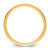 14K Yellow Gold 1 mm Lightweight Comfort Fit Wedding Band, Domed - View 2