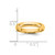 14K Yellow Gold 3.5 mm Lightweight Comfort Fit Wedding Band, Domed - View 4