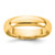 14K Yellow Gold 4.5 mm Lightweight Comfort Fit Wedding Band, Domed