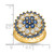 Kennedy Gold-Tone Crystal Bullseye Ring, 2.7 mm - View 5