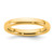 14K Yellow Gold 3 mm European Comfort Fit Wedding Band, Domed