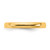 14K Yellow Gold 3 mm European Comfort Fit Wedding Band, Domed - View 3