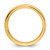 14K Yellow Gold 4 mm European Comfort Fit Wedding Band, Domed - View 2
