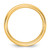 14K Yellow Gold 5 mm European Comfort Fit Wedding Band, Domed - View 2
