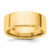 14K Yellow Gold 8 mm European Comfort Fit Wedding Band, Domed
