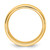 14K Yellow Gold 8 mm European Comfort Fit Wedding Band, Domed - View 2