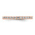 14K Rose Gold Polished Shared Prong 0.5ct Diamond Eternity Band - View 3
