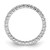 Rhodium-Plated 14K White Gold Polished Shared Prong 0.5ct Diamond Eternity Band - View 2