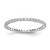 Rhodium-Plated 14K White Gold Polished Shared Prong 0.5ct Diamond Eternity Band - View 16