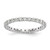 Rhodium-Plated 14K White Gold Polished Shared Prong Diamond Eternity Band - View 16