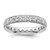 Rhodium-Plated 14K White Gold Polished Vintage Diamond Eternity Band - ET0002-100-W4 - View 6