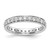 Rhodium-Plated 14K White Gold Polished Vintage Diamond Eternity Band - ET0002-100-W4 - View 16
