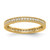 14K Yellow Gold Polished Milgrain Edge Diamond Eternity Band - ET0003-033-Y4