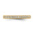 14K Yellow Gold Polished Milgrain Edge Diamond Eternity Band - ET0003-033-Y4 - View 3