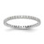 Rhodium-Plated 14K White Gold Lab-Grown Diamond Shared Prong Eternity Band - ET0005-050-WLG