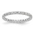 Rhodium-Plated 14K White Gold Polished U-Shared Prong Diamond Eternity Band - ET0005-100-W4 - View 12
