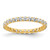 14K Yellow Gold Polished U-Shared Prong Diamond Eternity Band - ET0005-100-Y4 - View 6