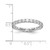 Rhodium-Plated 14K White Gold Lab-Grown Diamond Shared Prong Eternity Band - ET0005-150-WLG - View 3
