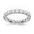 Rhodium-Plated 14K White Gold Lab-Grown Diamond Shared Prong Eternity Band - ET0005-300-WLG