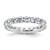 Rhodium-Plated 14K White Gold Lab-Grown Diamond Shared Prong Eternity Band - ET0005-300-WLG - View 8