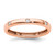 14K Rose Gold Polished Bezel-Set 0.105ct Diamond Eternity Band - View 6
