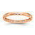 14K Rose Gold Polished Bezel-Set 0.105ct Diamond Eternity Band - View 16