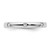 Rhodium-Plated 14K White Gold Polished Bezel-Set 0.105ct Diamond Eternity Band - View 3
