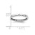Rhodium-Plated 14K White Gold Polished Bezel-Set 0.105ct Diamond Eternity Band - View 9