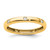 14K Yellow Gold Polished Bezel-Set 0.105ct Diamond Eternity Band - View 6