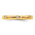 14K Yellow Gold Polished Bezel-Set 0.105ct Diamond Eternity Band - View 8