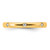 14K Yellow Gold Polished Bezel-Set 0.105ct Diamond Eternity Band - View 13