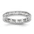 Rhodium-Plated 14K White Gold Polished Channel-Set Diamond Eternity Band - ET0009-100-W4