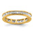 Rhodium-Plated 14K Yellow Gold Polished Channel-Set Diamond Eternity Band - ET0009-100-Y4 - View 6